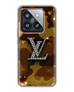 Чехол для Xiaomi 14 Pro с картинкой «Камуфляжный Louis Vuitton»