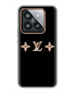 Чехол для Xiaomi 14 Pro с картинкой «Louis Vuitton — минимализм»