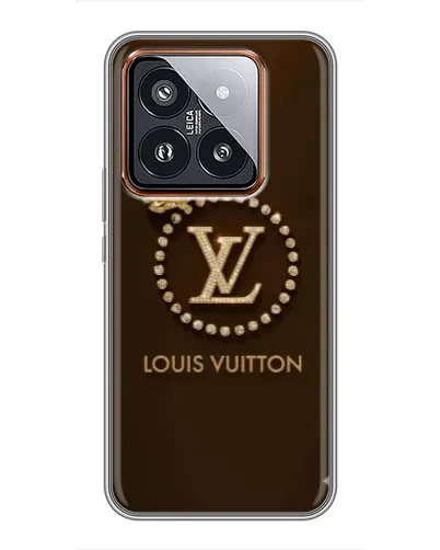 Чехол для Xiaomi 14 Pro с картинкой «LV — золотая печать» Чехол для Xiaomi 14 Pro с картинкой «LV — золотая печать»