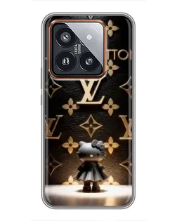 Чехол для Xiaomi 14 Pro с картинкой «Монограмма с фигурой»