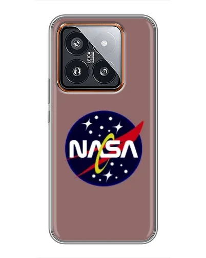 Чехол для Xiaomi 14 Pro с картинкой «NASA — ретро космос»
