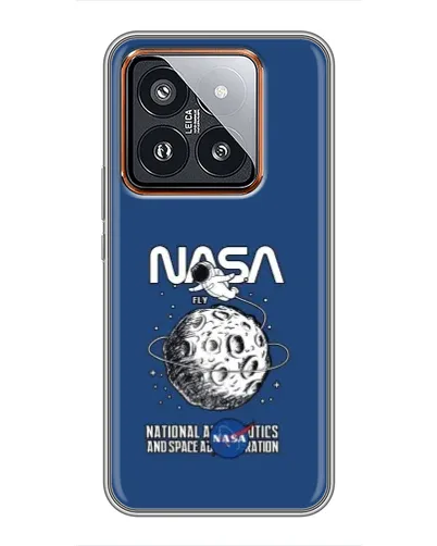 Чехол для Xiaomi 14 Pro с картинкой «NASA — лунная миссия»