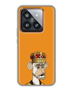 Чехол для Xiaomi 14 Pro с картинкой «Золотая обезьяна Bored Ape» Чехол для Xiaomi 14 Pro с картинкой «Золотая обезьяна Bored Ape»
