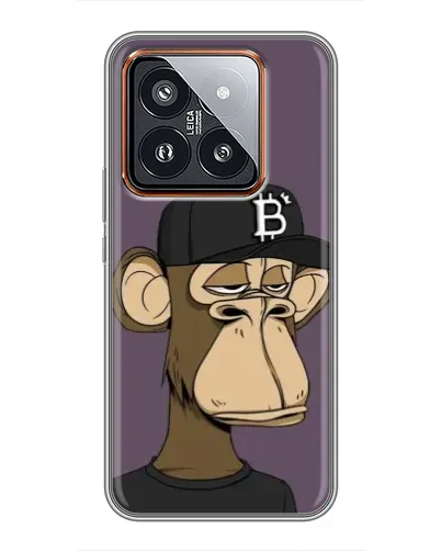 Чехол для Xiaomi 14 Pro с картинкой «Bored Ape в кепке»