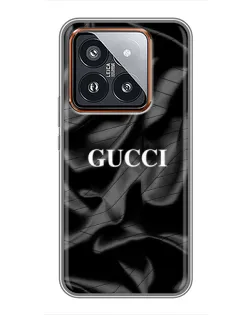 Чехол для Xiaomi 14 Pro с картинкой «Gucci — шелковые волны» Чехол для Xiaomi 14 Pro с картинкой «Gucci — шелковые волны»