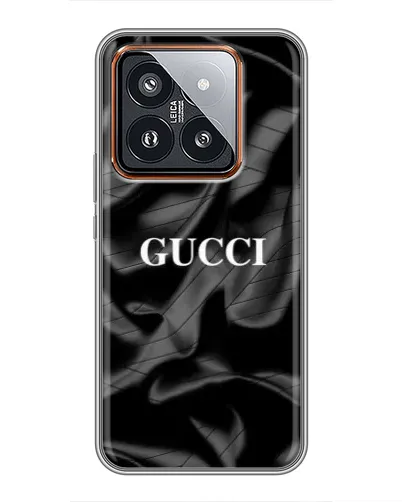 Чехол для Xiaomi 14 Pro с картинкой «Gucci — шелковые волны» Чехол для Xiaomi 14 Pro с картинкой «Gucci — шелковые волны»