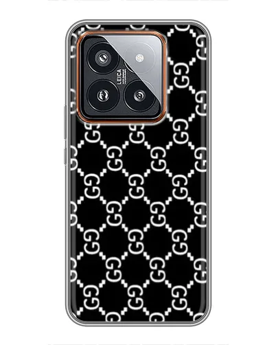Чехол для Xiaomi 14 Pro с картинкой «Gucci — сетчатый паттерн» Чехол для Xiaomi 14 Pro с картинкой «Gucci — сетчатый паттерн»