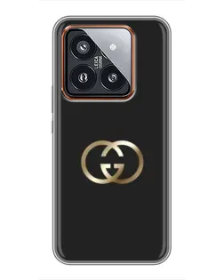 Чехол для Xiaomi 14 Pro с картинкой «Минимализм Gucci»