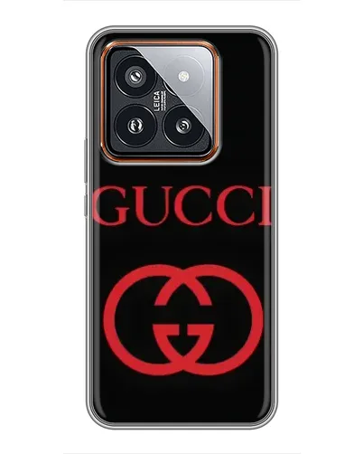 Чехол для Xiaomi 14 Pro с картинкой «Gucci — красный логотип» Чехол для Xiaomi 14 Pro с картинкой «Gucci — красный логотип»