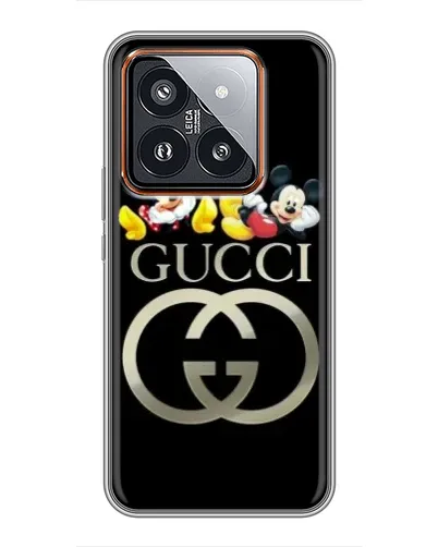 Чехол для Xiaomi 14 Pro с картинкой «Gucci — герои Disney» Чехол для Xiaomi 14 Pro с картинкой «Gucci — герои Disney»