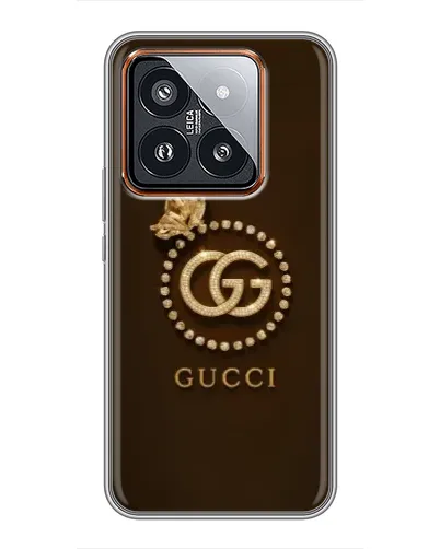 Чехол для Xiaomi 14 Pro с картинкой «Gucci — золотая бабочка» Чехол для Xiaomi 14 Pro с картинкой «Gucci — золотая бабочка»