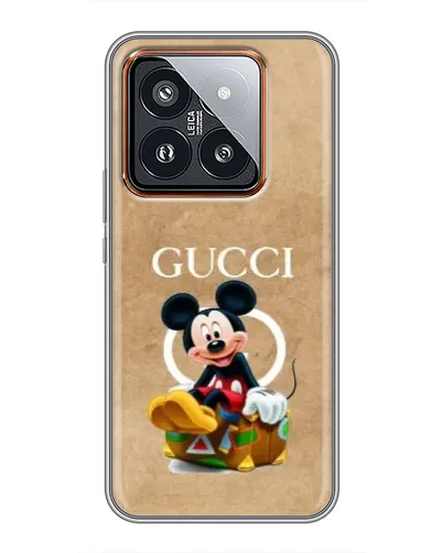 Чехол для Xiaomi 14 Pro с картинкой «Микки Маус Gucci — крафт» Чехол для Xiaomi 14 Pro с картинкой «Микки Маус Gucci — крафт»