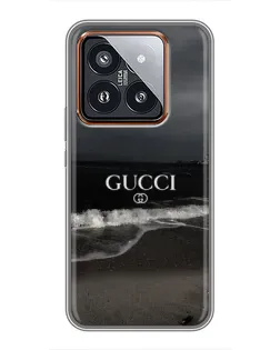 Чехол для Xiaomi 14 Pro с картинкой «Gucci — морской прибой»