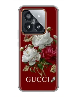 Чехол для Xiaomi 14 Pro с картинкой «Gucci —  сад»