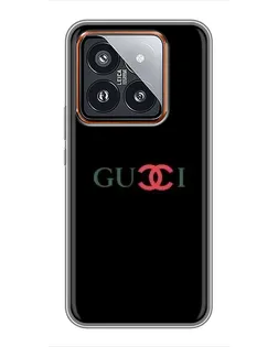 Чехол для Xiaomi 14 Pro с картинкой «Gucci — красный градиент»
