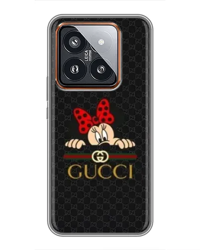 Чехол для Xiaomi 14 Pro с картинкой «Минни Маус Gucci — черный» Чехол для Xiaomi 14 Pro с картинкой «Минни Маус Gucci — черный»