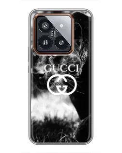 Чехол для Xiaomi 14 Pro с картинкой «Gucci — дикая природа» Чехол для Xiaomi 14 Pro с картинкой «Gucci — дикая природа»