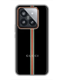 Чехол для Xiaomi 14 Pro с картинкой «Gucci — строгая линия» Чехол для Xiaomi 14 Pro с картинкой «Gucci — строгая линия»