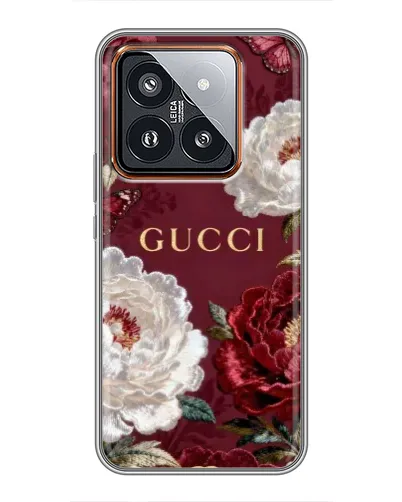 Чохол для Xiaomi 14 Pro з картинкою «Gucci — бордові троянди» Чохол для Xiaomi 14 Pro з картинкою «Gucci — бордові троянди»