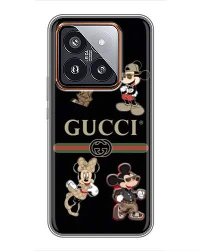 Чохол для Xiaomi 14 Pro з картинкою «Gucci — герої Disney та монограма» Чохол для Xiaomi 14 Pro з картинкою «Gucci — герої Disney та монограма»