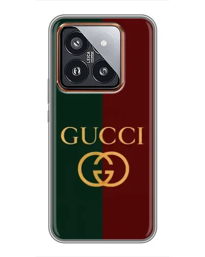 Чохол для Xiaomi 14 Pro з картинкою «Gucci — темно-зелений градієнт» Чохол для Xiaomi 14 Pro з картинкою «Gucci — темно-зелений градієнт»