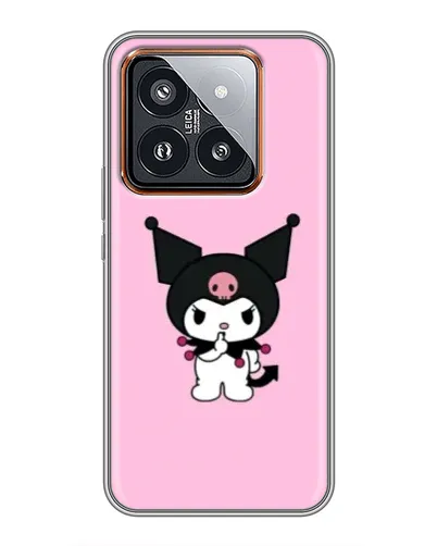 Чехол для Xiaomi 14 Pro с картинкой «Kuromi — розовая нежность»