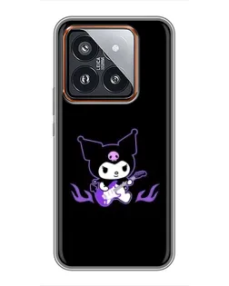 Чехол для Xiaomi 14 Pro с картинкой «Электрическая Kuromi»