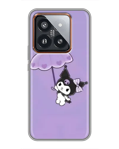 Чехол для Xiaomi 14 Pro с картинкой «Kuromi с зонтиком»