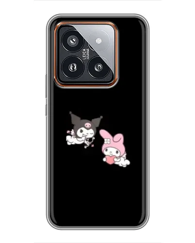 Чехол для Xiaomi 14 Pro с картинкой «My Melody и Kuromi»