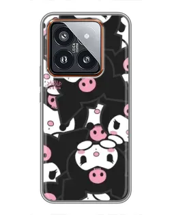 Чехол для Xiaomi 14 Pro с картинкой «Паттерн голов Куроми»