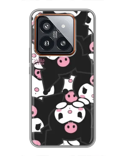 Чехол для Xiaomi 14 Pro с картинкой «Паттерн голов Куроми»