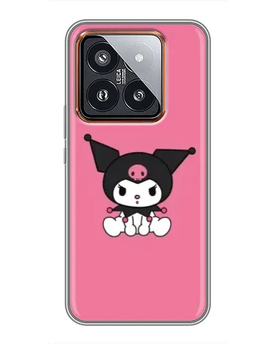 Чехол для Xiaomi 14 Pro с картинкой «Хмурая Kuromi»