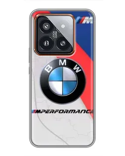 Чехол для Xiaomi 14 Pro с картинкой «BMW Performance стиль» Чехол для Xiaomi 14 Pro с картинкой «BMW Performance стиль»
