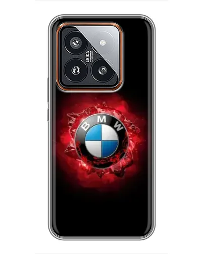 Чехол для Xiaomi 14 Pro с картинкой «Логотип BMW — вспышка»