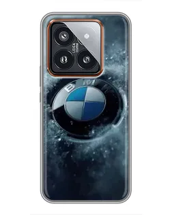 Чохол для Xiaomi 14 Pro з картинкою «Логотип BMW — лід»