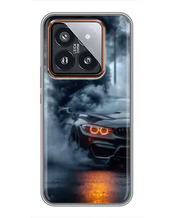 Чохол для Xiaomi 14 Pro з картинкою «BMW M-Power — абстракція»