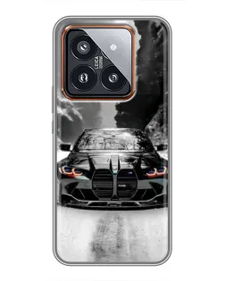 Чохол для Xiaomi 14 Pro з картинкою «BMW — акварельний дрифт»