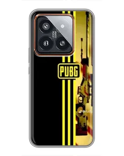 Чохол для Xiaomi 14 Pro з картинкою «PUBG — камуфляжний шолом»