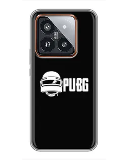Чехол для Xiaomi 14 Pro с картинкой «PUBG — классический лого»