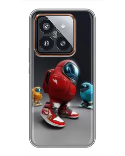 Чохол для Xiaomi 14 Pro з картинкою «Among Us — 3D стиль»