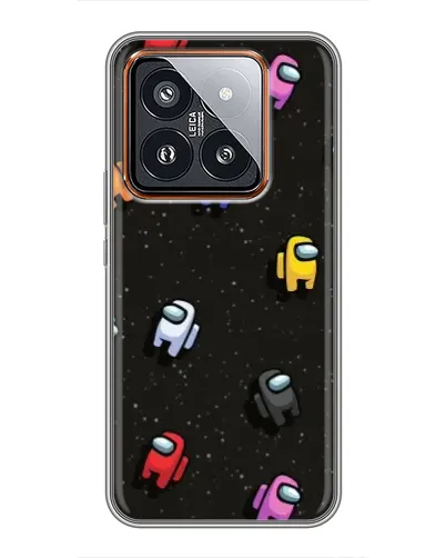 Чехол для Xiaomi 14 Pro с картинкой «Космический паттерн Among Us» Чехол для Xiaomi 14 Pro с картинкой «Космический паттерн Among Us»