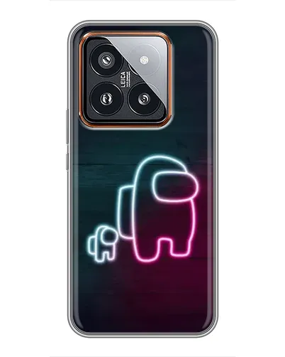 Чехол для Xiaomi 14 Pro с картинкой «Among Us неон-арт» Чехол для Xiaomi 14 Pro с картинкой «Among Us неон-арт»