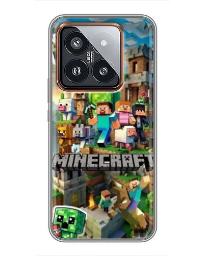 Чехол для Xiaomi 14 Pro с картинкой «Замок Minecraft» Чехол для Xiaomi 14 Pro с картинкой «Замок Minecraft»