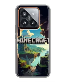 Чехол для Xiaomi 14 Pro с картинкой «Пещера Майнкрафт»