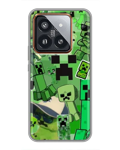 Чехол для Xiaomi 14 Pro с картинкой «Криперы Minecraft» Чехол для Xiaomi 14 Pro с картинкой «Криперы Minecraft»