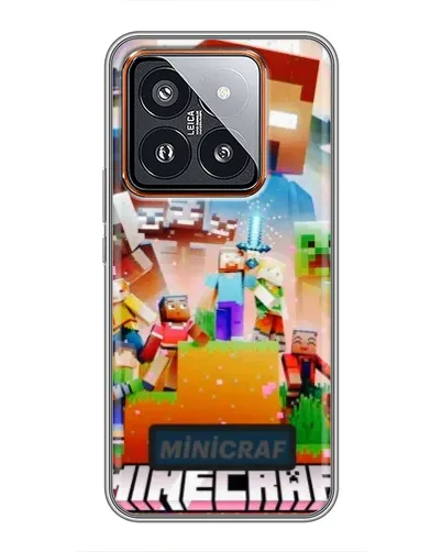 Чехол для Xiaomi 14 Pro с картинкой «Minecraft герои игры» Чехол для Xiaomi 14 Pro с картинкой «Minecraft герои игры»