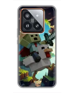 Чехол для Xiaomi 14 Pro с картинкой «Стив и гусь»