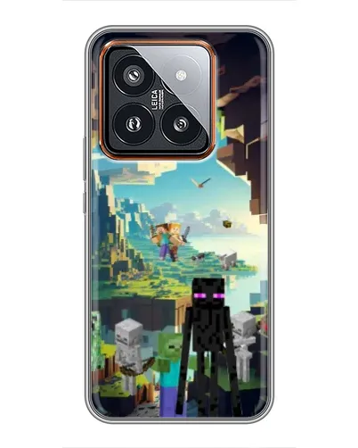 Чехол для Xiaomi 14 Pro с картинкой «Эндермен в лесу» Чехол для Xiaomi 14 Pro с картинкой «Эндермен в лесу»