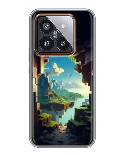 Чехол для Xiaomi 14 Pro с картинкой «Вид из пещеры»