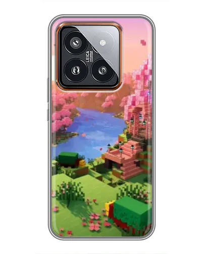 Чехол для Xiaomi 14 Pro с картинкой «Розовое дерево Minecraft» Чехол для Xiaomi 14 Pro с картинкой «Розовое дерево Minecraft»